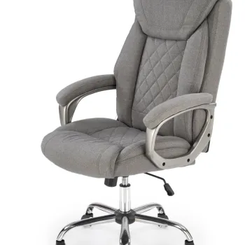 Scaun de birou Helder 2 piele ecologica gri H120 cm imagine