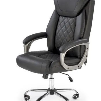 Scaun de birou Helder piele ecologica negru H120 cm imagine