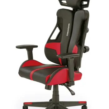 Scaun de birou Nitro negru/rosu H137 cm imagine