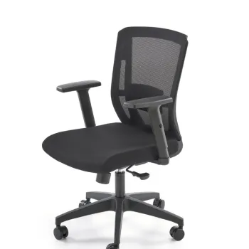 Scaun de birou Paredes negru H107 cm imagine