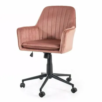 Scaun de birou Q-886 velvet roz antic Blu52 imagine