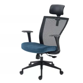 Scaun de birou Q328H negru/albastru imagine