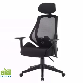 Scaun de birou Q406M material negru imagine