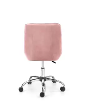 Scaun de birou Rico Velvet roz - H91 cm imagine