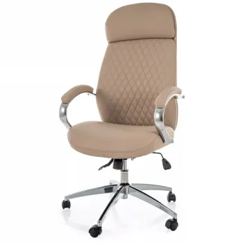 Scaun de birou rotativ Q-09 bej imagine