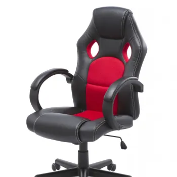 Scaun de birou Sandbox negru/rosu H119 cm imagine