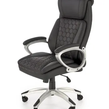 Scaun de birou Thomas piele ecologica negru H122 cm imagine