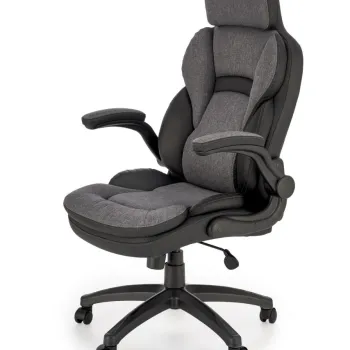 Scaun de birou Valerio negru/gri H128 cm imagine