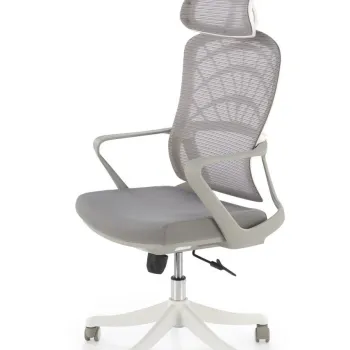 Scaun de birou Vesuvio 2 gri/alb H121 cm imagine