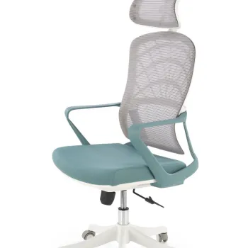 Scaun de birou Vesuvio 2 turcoaz/alb H121 cm imagine