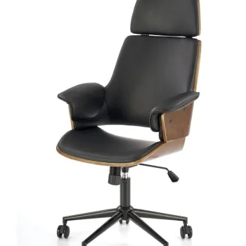 Scaun de birou Weber nuc/negru H122 cm imagine