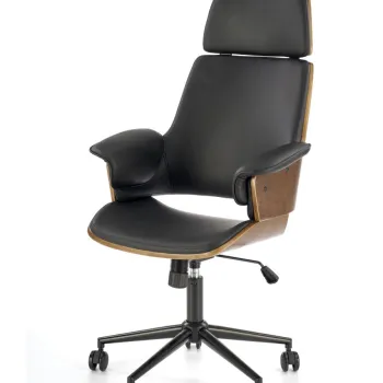 Scaun de birou Weber nuc/negru H122 cm imagine