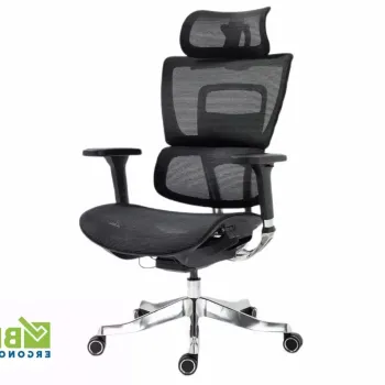 Scaun de birou Winner Lux negru/crom imagine