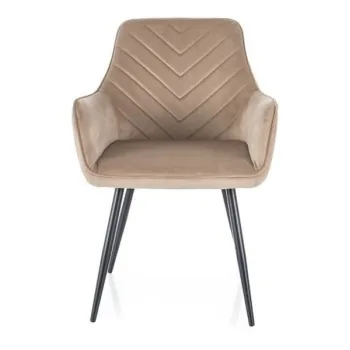 Scaun Fig velvet bej Blu28 imagine