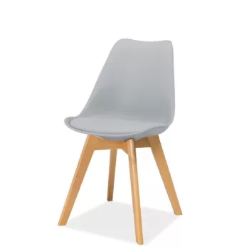 Scaun gri deschis Kris - H 83 cm imagine