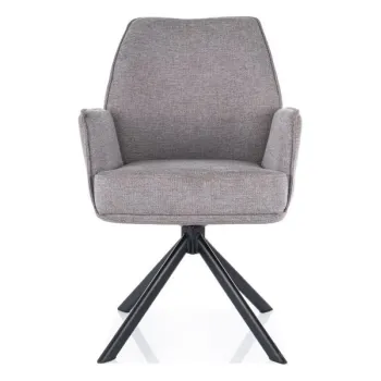 Scaun Hugo Brego gri07/negru imagine