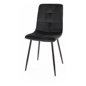 Scaun Ivo velvet negru Blu19 imagine