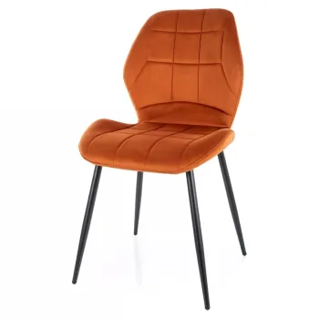 Scaun Jake velvet cinnamon/negru Blu4215 imagine