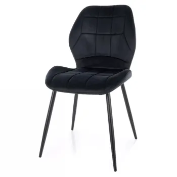Scaun Jake velvet negru/negru Blu19 imagine