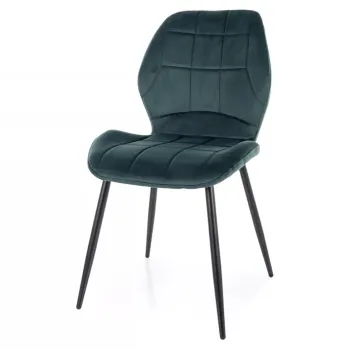 Scaun Jake velvet verde/negru Blu78 imagine