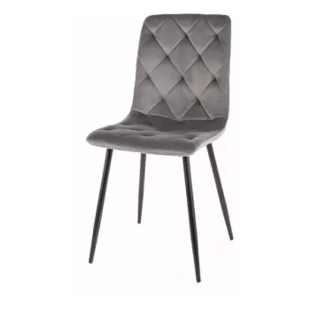 Scaun Jerry velvet gri Blu14 imagine