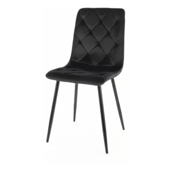 Scaun Jerry velvet negru Blu19 imagine