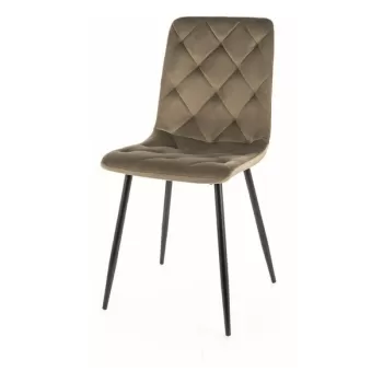 Scaun Jerry velvet olive Blu77 imagine