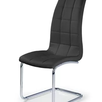 Scaun K147 piele ecologica negru imagine