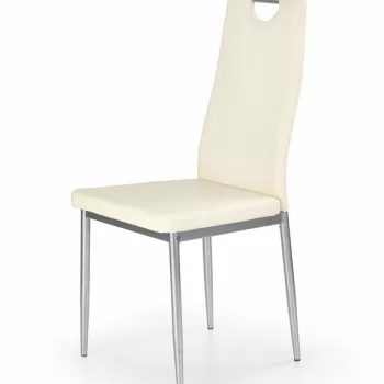 Scaun K202 piele ecologica crem imagine