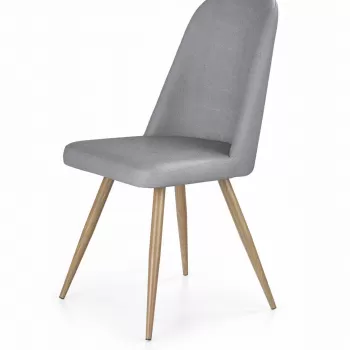 Scaun K214 piele ecologica gri imagine