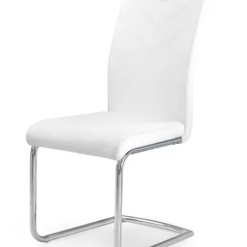 Scaun K224 piele ecologica alb imagine