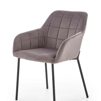 Scaun K305 velvet gri imagine