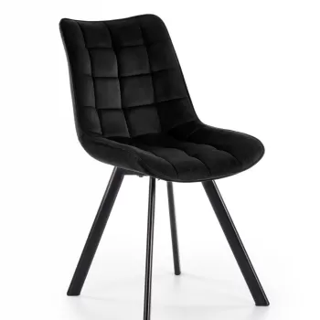 Scaun K332 velvet negru imagine