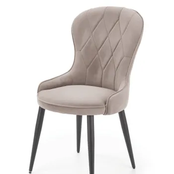 Scaun K366 velvet bej imagine