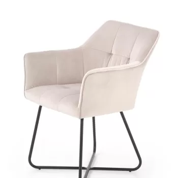Scaun K377 velvet bej imagine