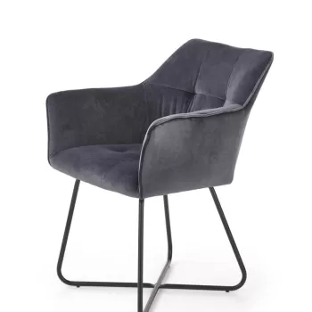 Scaun K377 velvet gri imagine