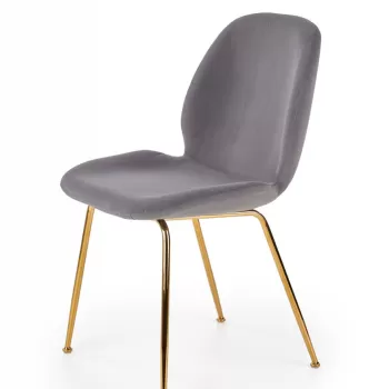 Scaun K381 material catifea gri imagine