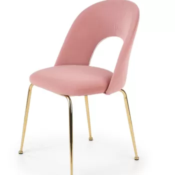 Scaun K385 material catifea roz imagine