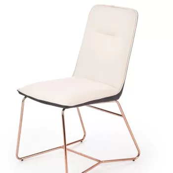 Scaun K390 piele ecologica crem imagine