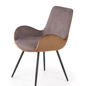 Scaun K392 velvet gri maro imagine