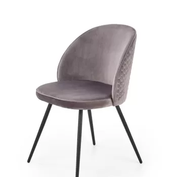 Scaun K395 velvet gri imagine