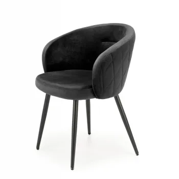 Scaun K430 velvet negru imagine