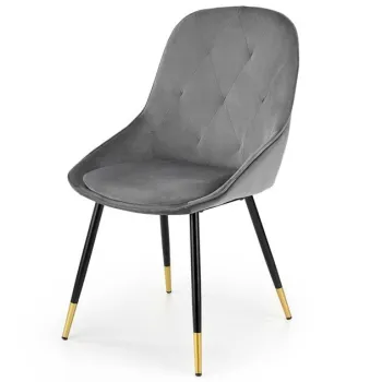Scaun K437 Velvet Gri - l49 x A55 x h88 cm BF25 imagine