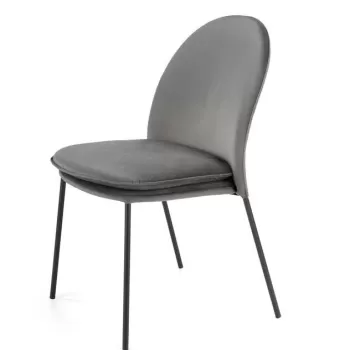 Scaun K443 Velvet Gri - l50 x A58 x H84 cm imagine