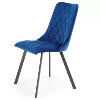 Scaun K450 Velvet Albastru - l44 x A58 x H85 cm imagine