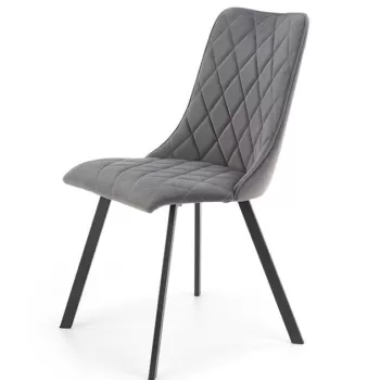 Scaun K450 Velvet Gri - l44 x A58 x H85 cm imagine