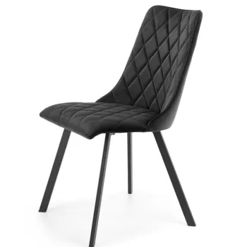 Scaun K450 Velvet Negru - l44 x A58 x H85 cm imagine