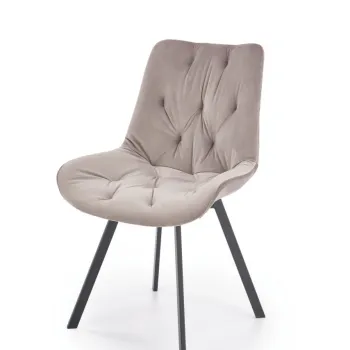 Scaun K519 velvet bej imagine