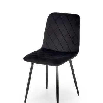 Scaun K525 velvet negru imagine
