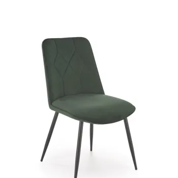 Scaun K539 velvet verde inchis H84 cm imagine